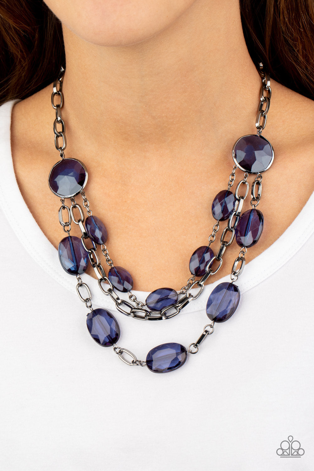Paparazzi I Need a GLOW-cation - Blue Necklace - Pusher P