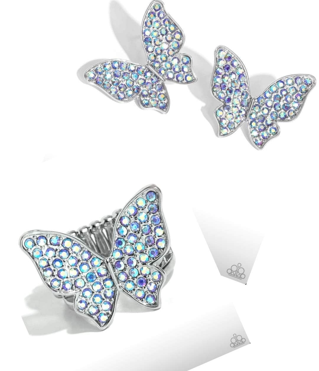 2 Piece Jewelry Set- Pusher P High Life - Blue Earrings and High Time Blue Ring