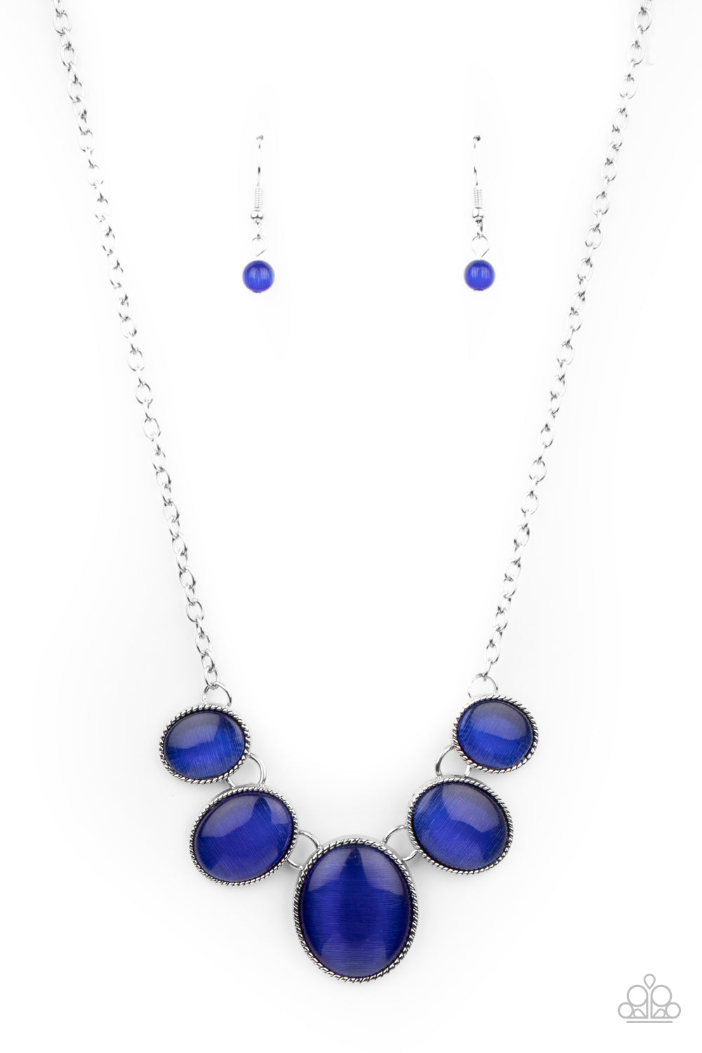 Paparazzi One Can Only GLEAM - Blue Necklace - Pusher P