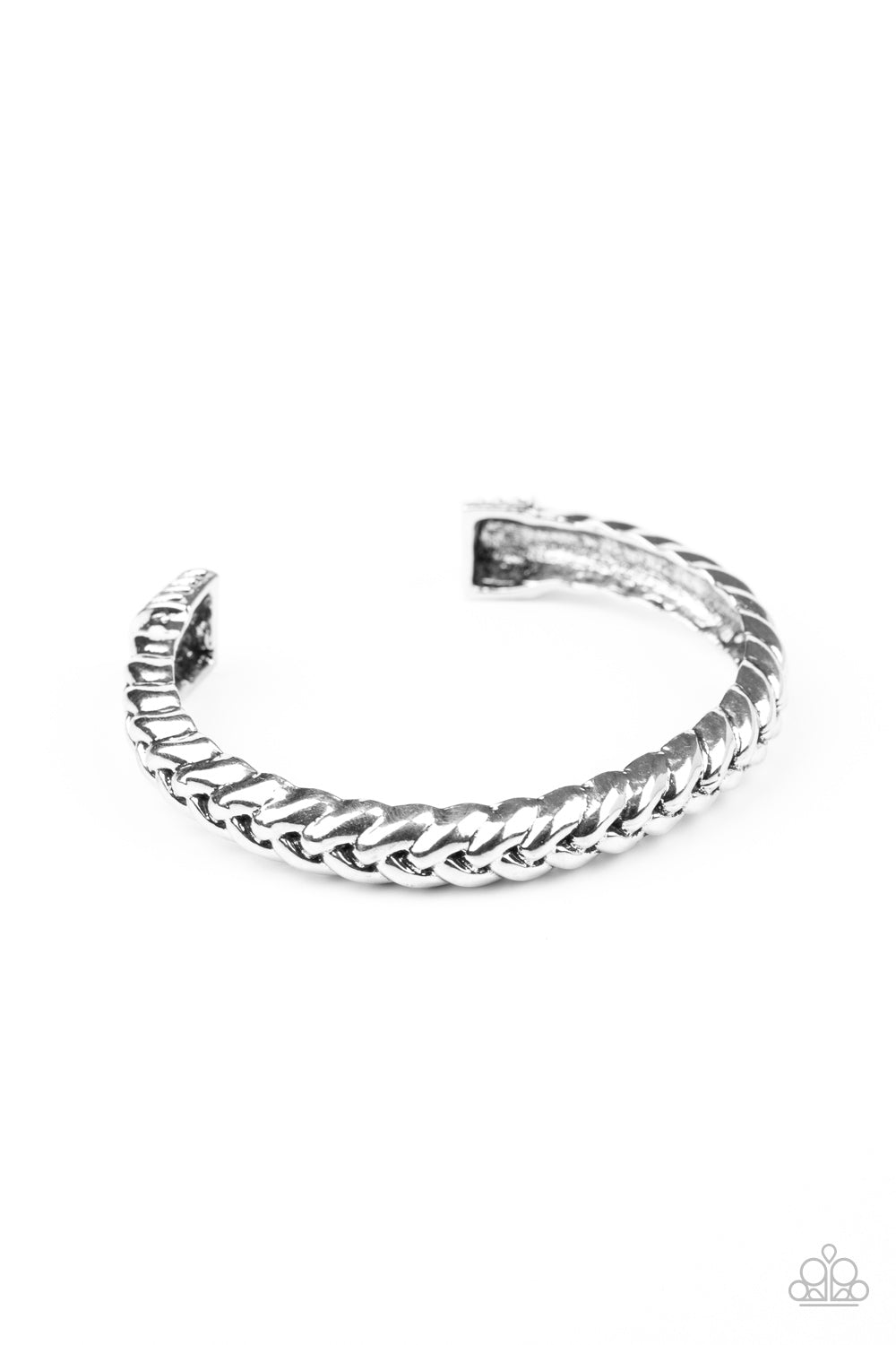 Paparazzi Tough as Nails - Silver Urban Bracelet - Pusher P