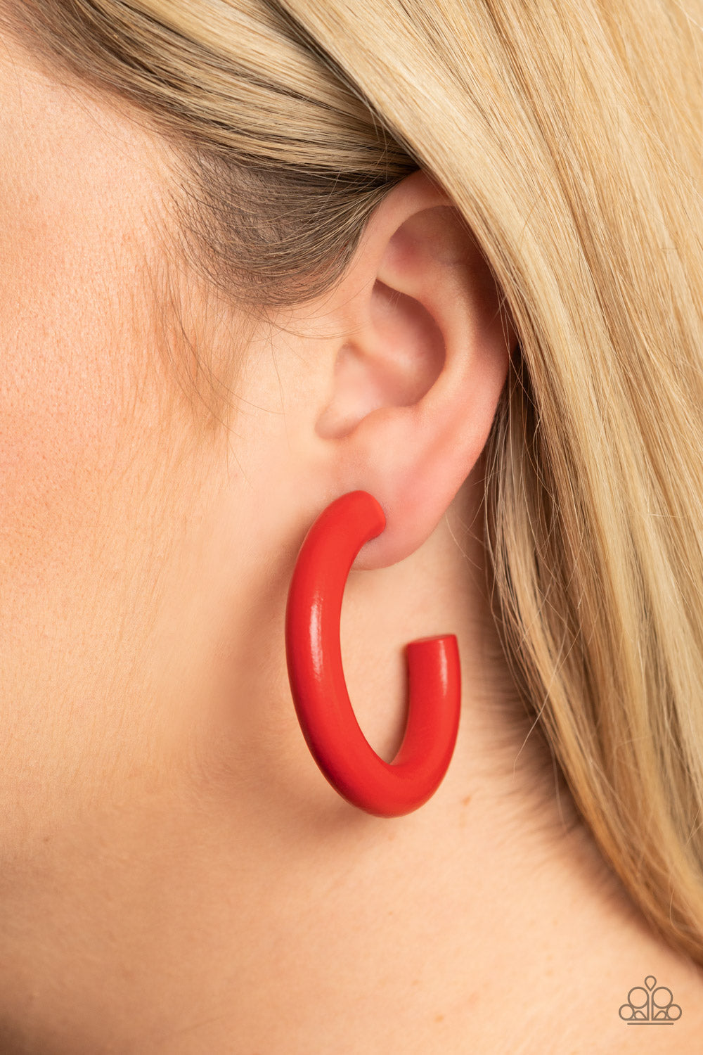 Paparazzi Woodsy Wonder - Red Earrings - Pusher P