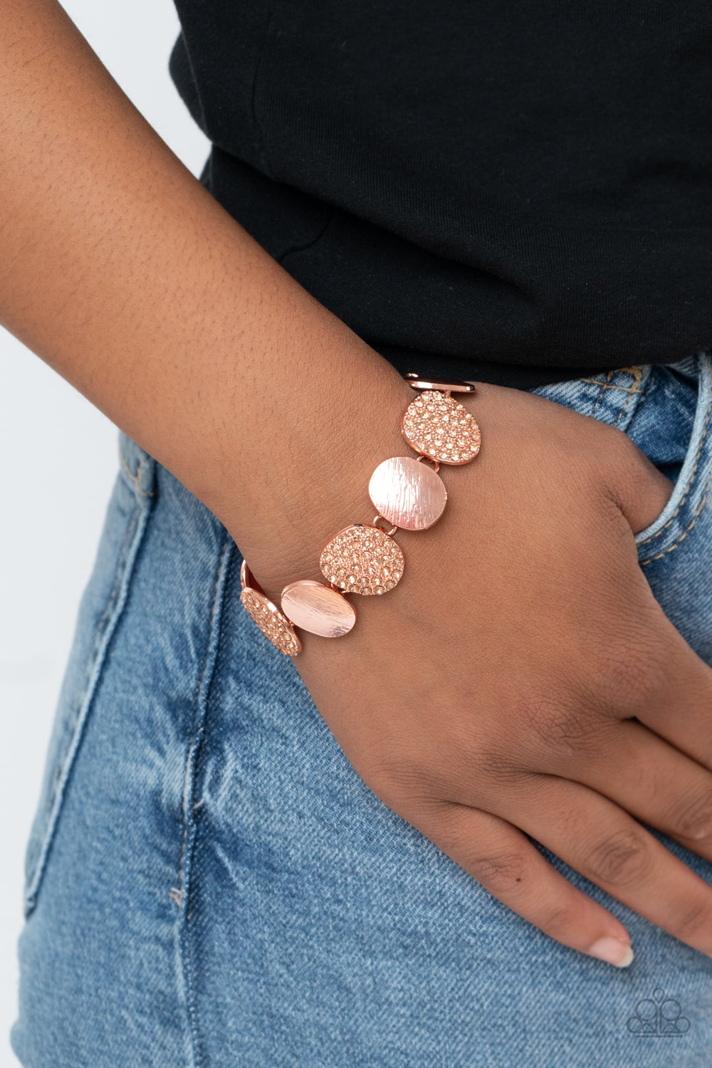 Paparazzi Tough LUXE - Copper Bracelet - Pusher P