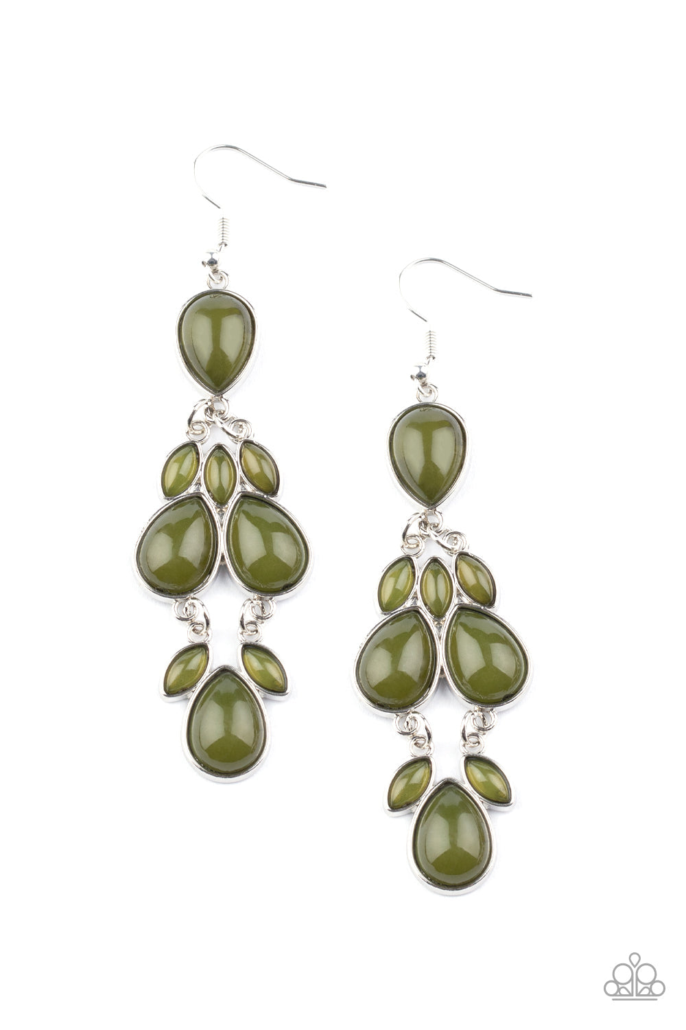 Paparazzi Superstar Social - Green Earrings - Pusher P