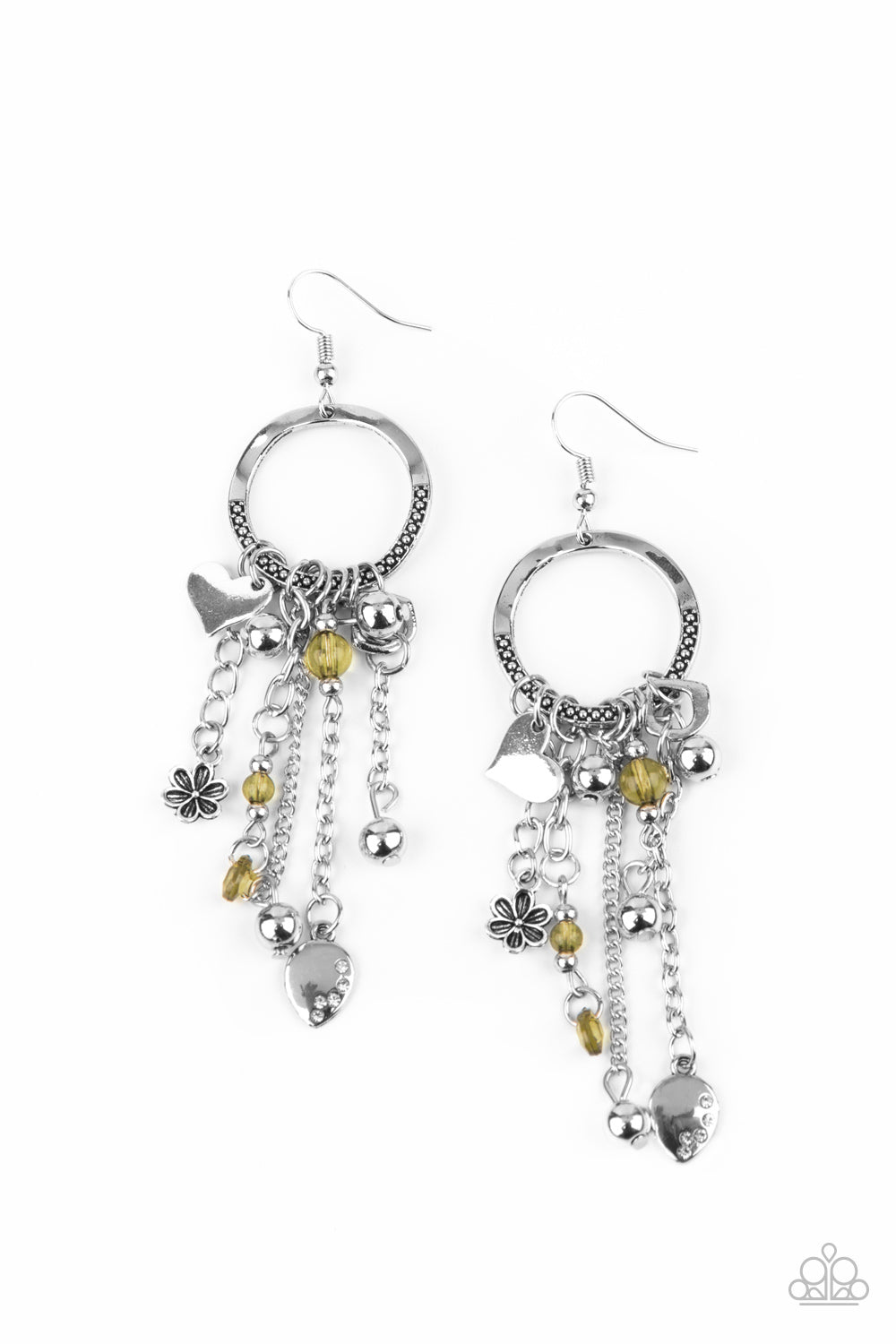 Paparazzi Charm School - Yellow Earrings - Pusher P