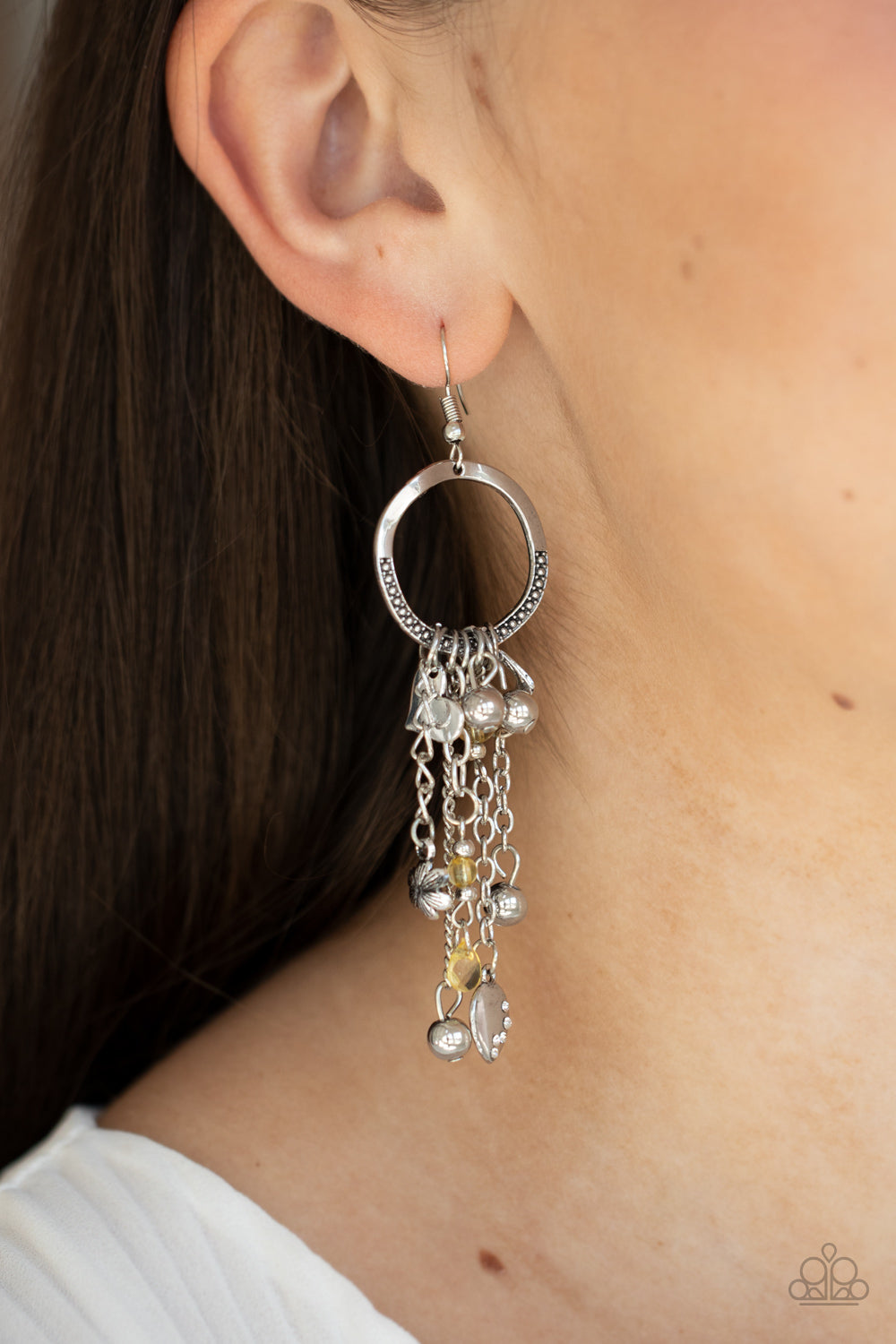 Paparazzi Charm School - Yellow Earrings - Pusher P