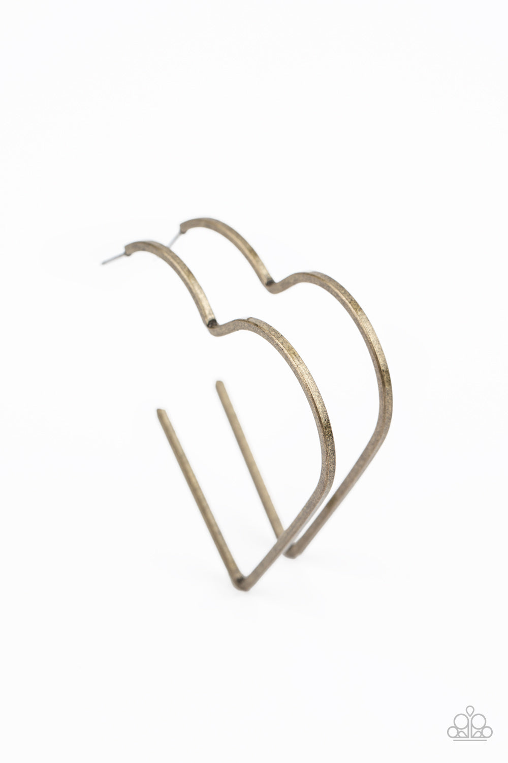 Paparazzi I HEART a Rumor - Brass Earrings - Pusher P