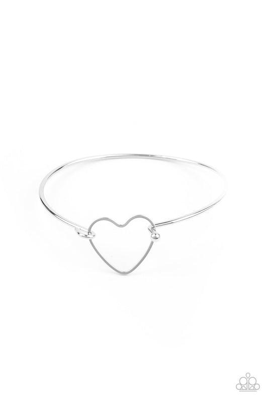 Paparazzi Make Yourself HEART - Silver Bracelet - Pusher P