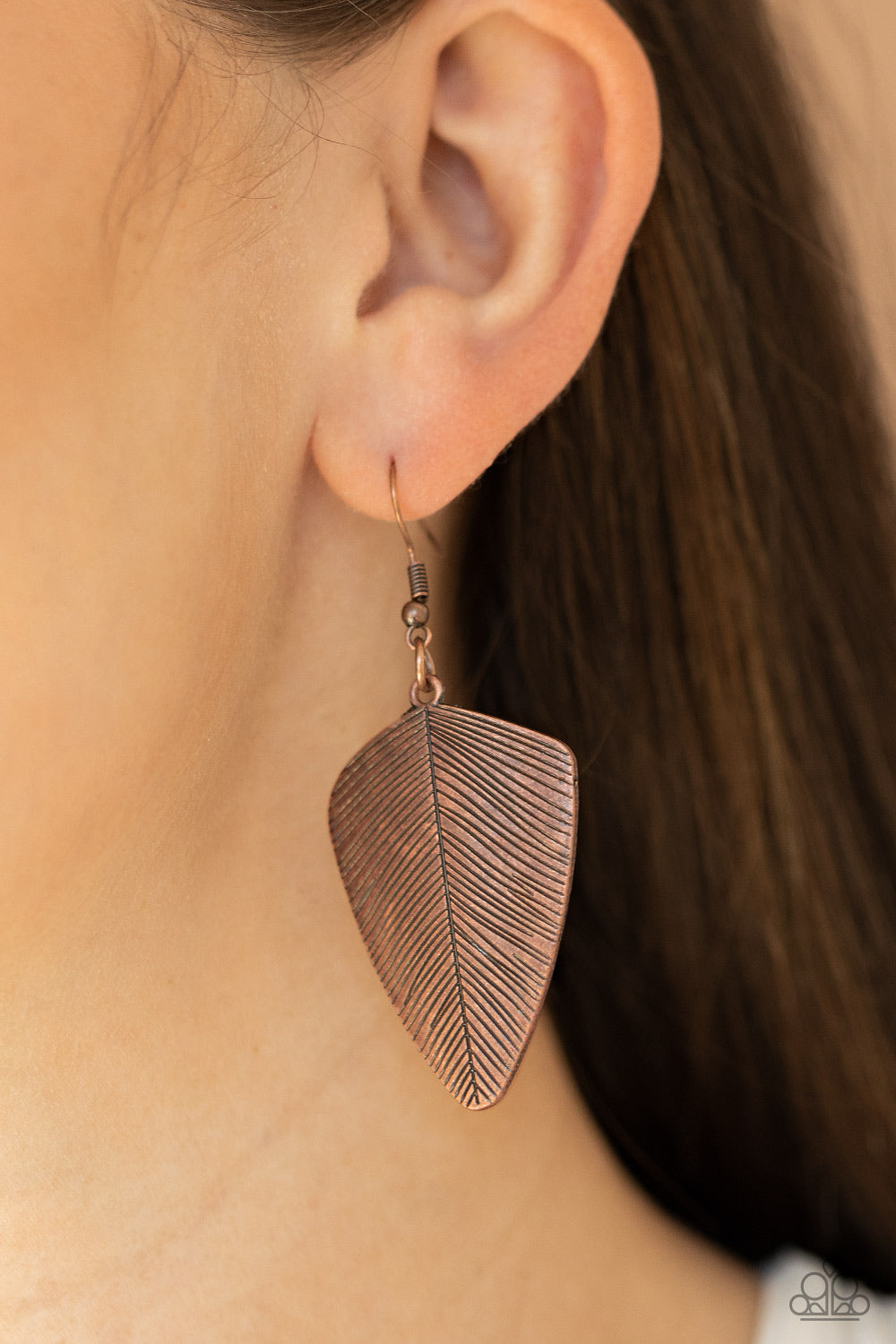 Paparazzi One Of The Flock - Copper Earrings - Pusher P