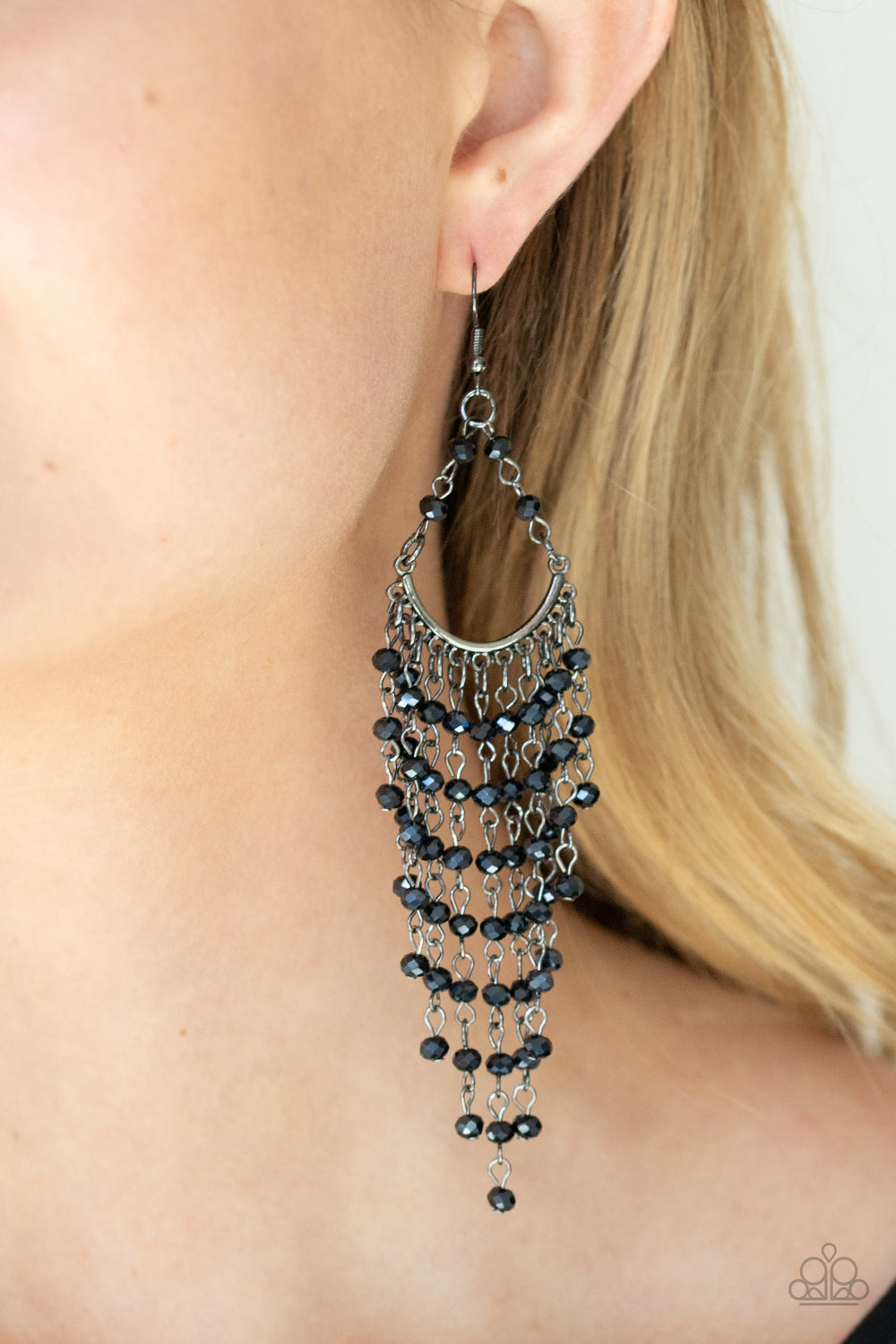Paparazzi Metro Confetti - Blue Earrings - Pusher P