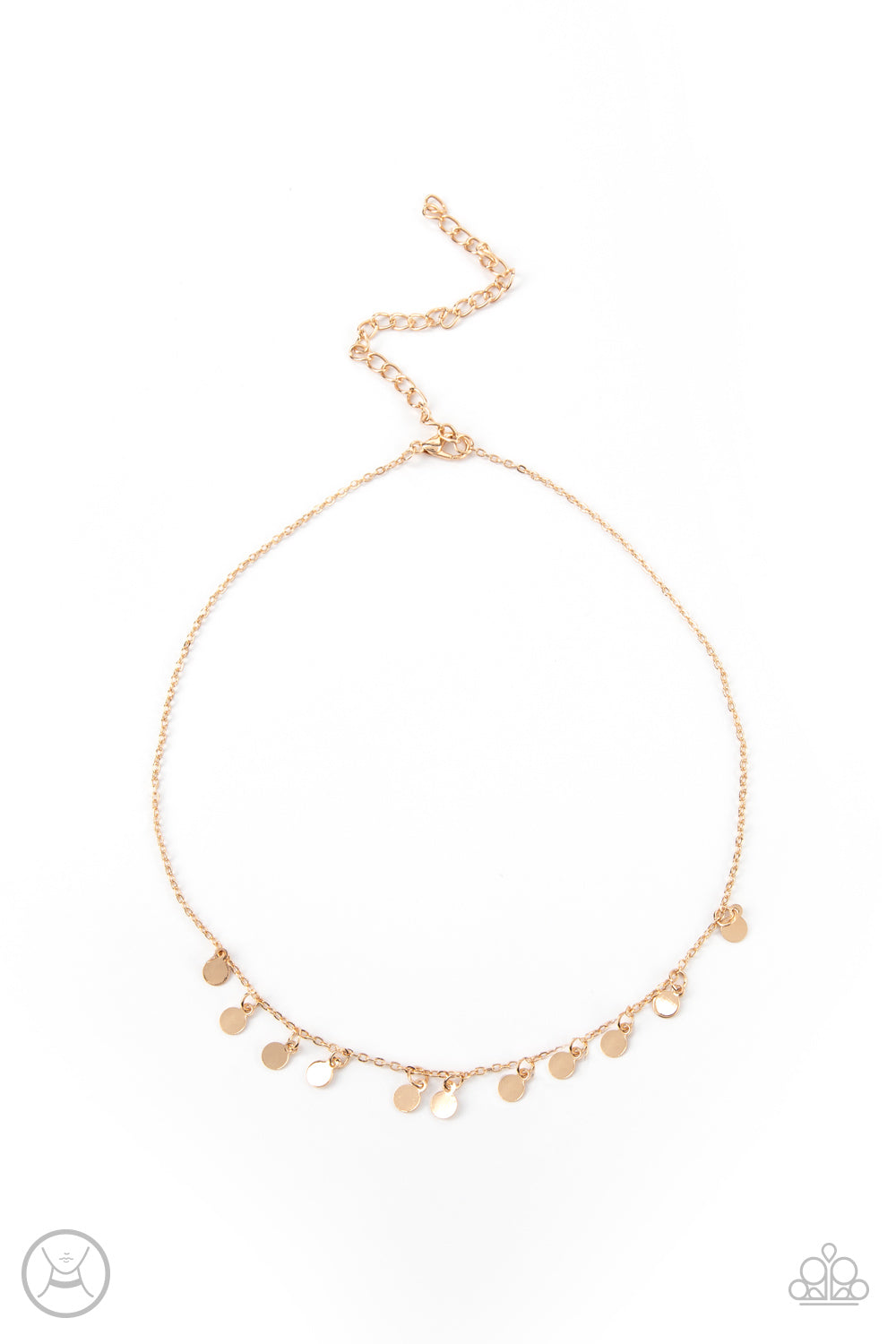Paparazzi Ready, Set, DISCO! - Gold Choker Necklace - Pusher P