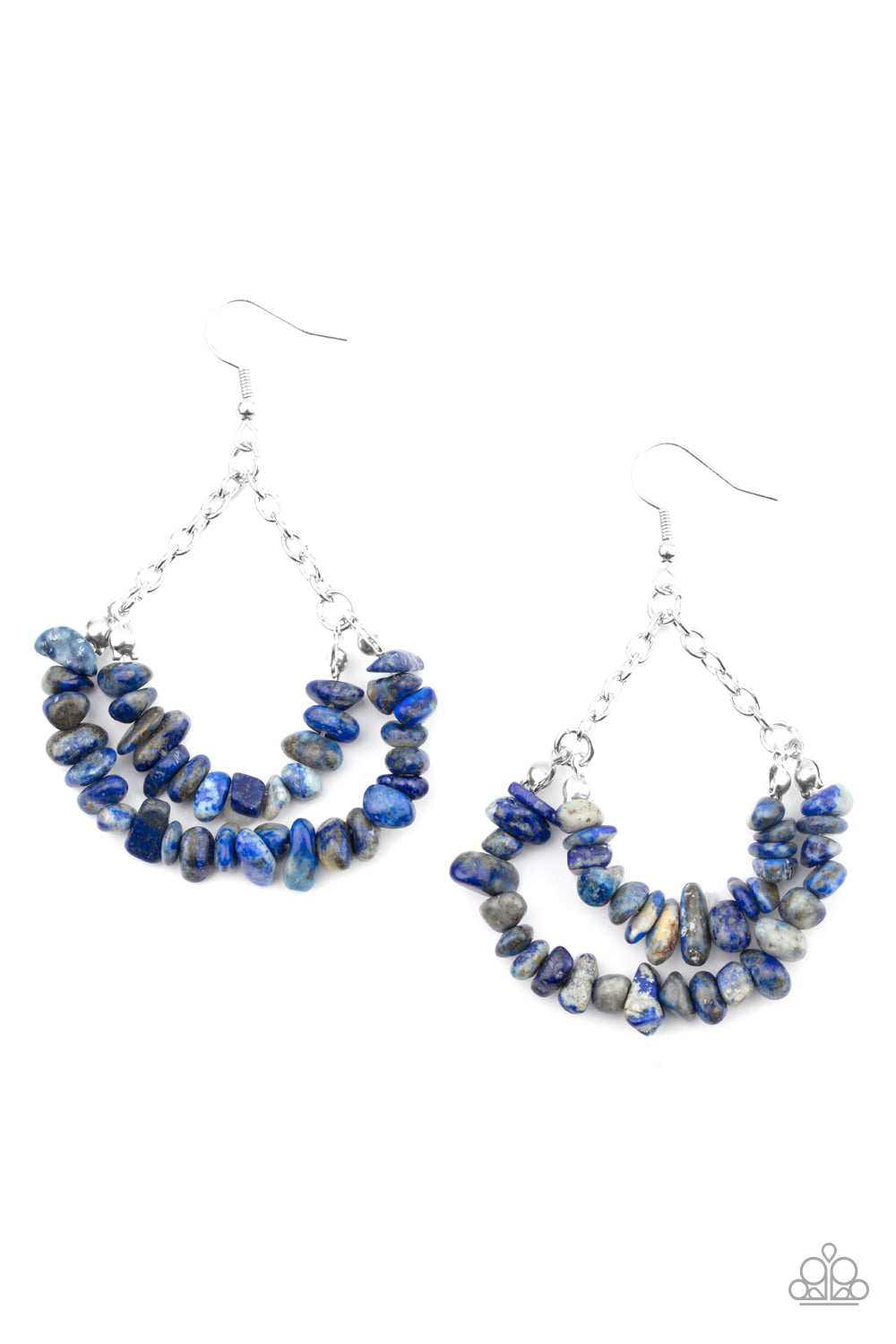 Paparazzi Rainbow Rock Gardens - Blue Earrings - Pusher P