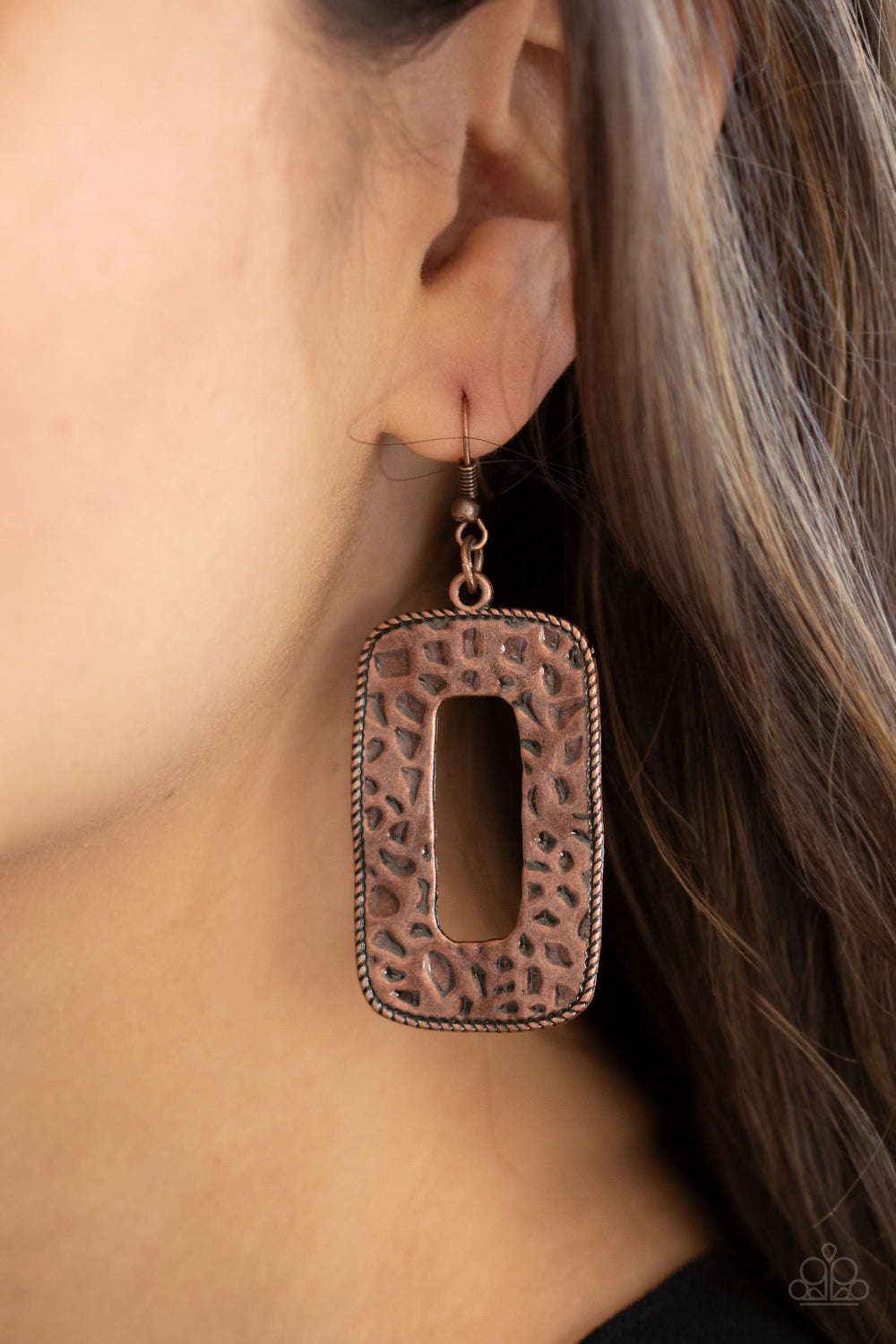 Paparazzi Primal Elements - Copper Earrings - Pusher P