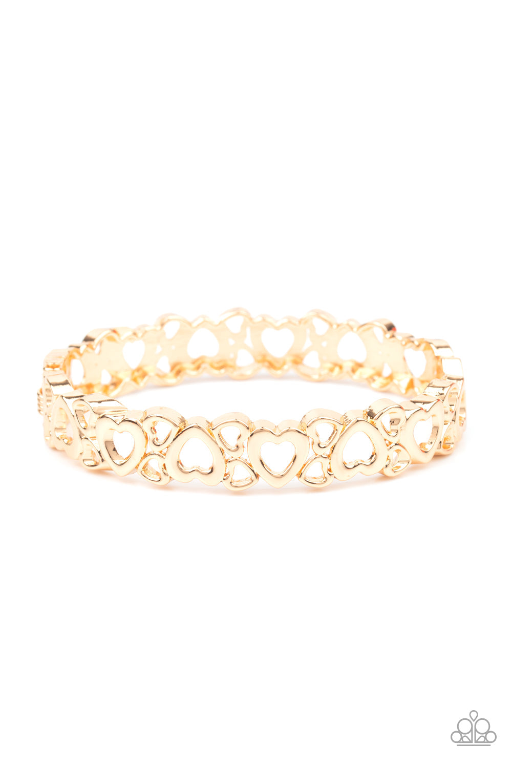 Paparazzi You HEART The Lady! - Gold Bracelet - Pusher P