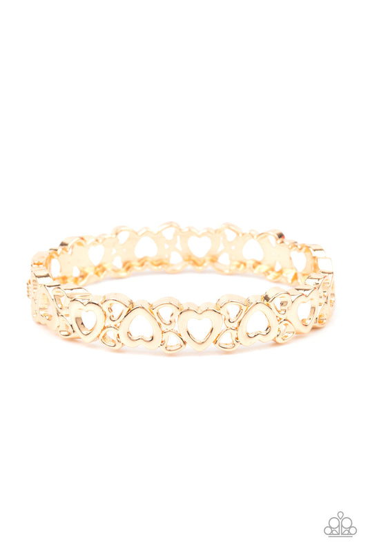Paparazzi You HEART The Lady! - Gold Bracelet - Pusher P