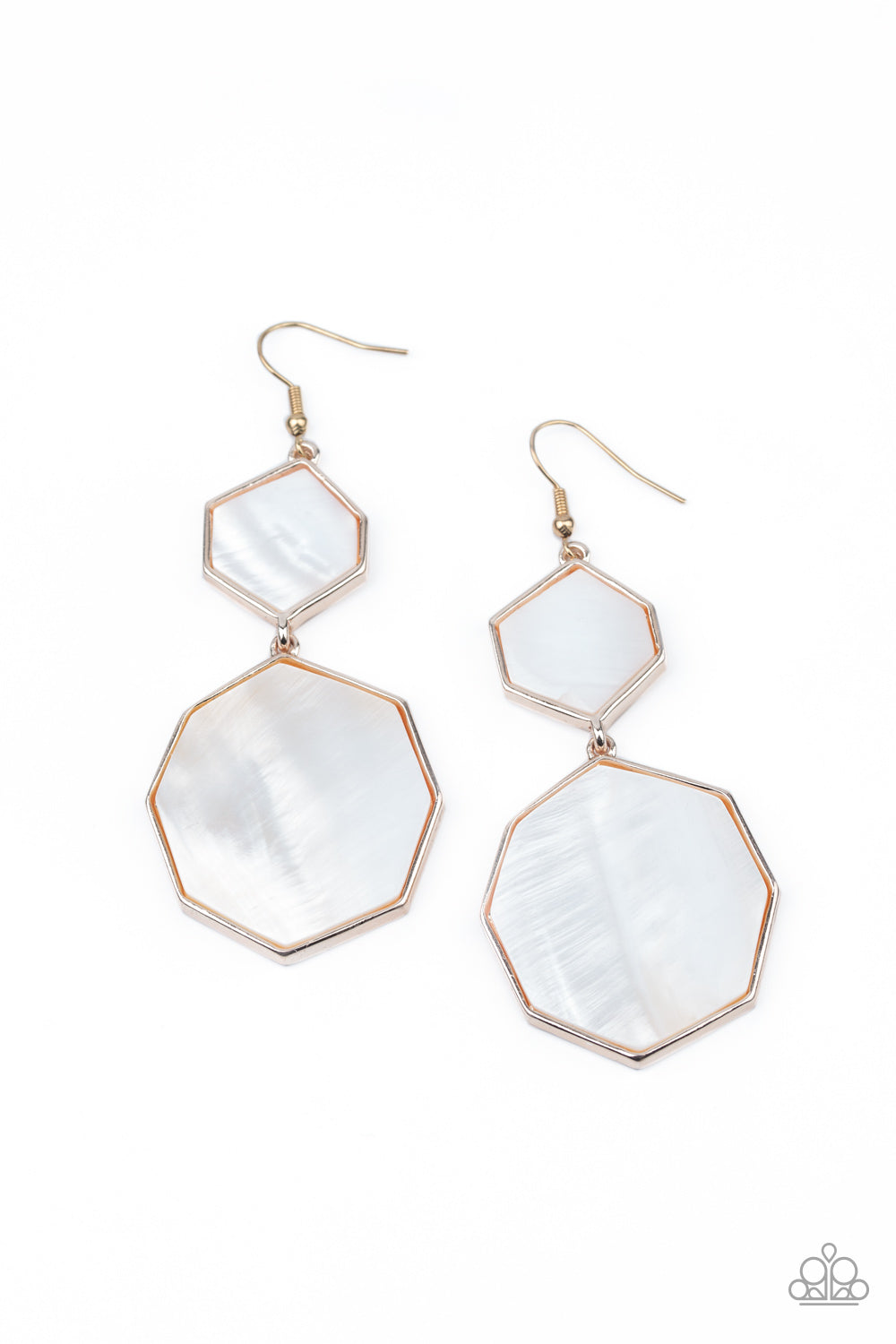 Paparazzi Vacation Glow - Rose Gold Earrings - Pusher P