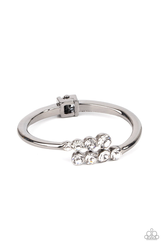 Paparazzi Defying Dazzle - Black Bracelet - Pusher P
