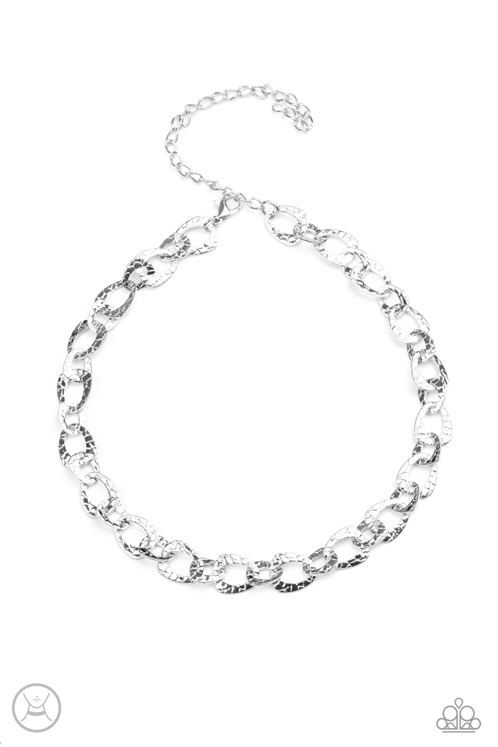 Paparazzi Urban Safari - Silver Necklace Choker - Pusher P