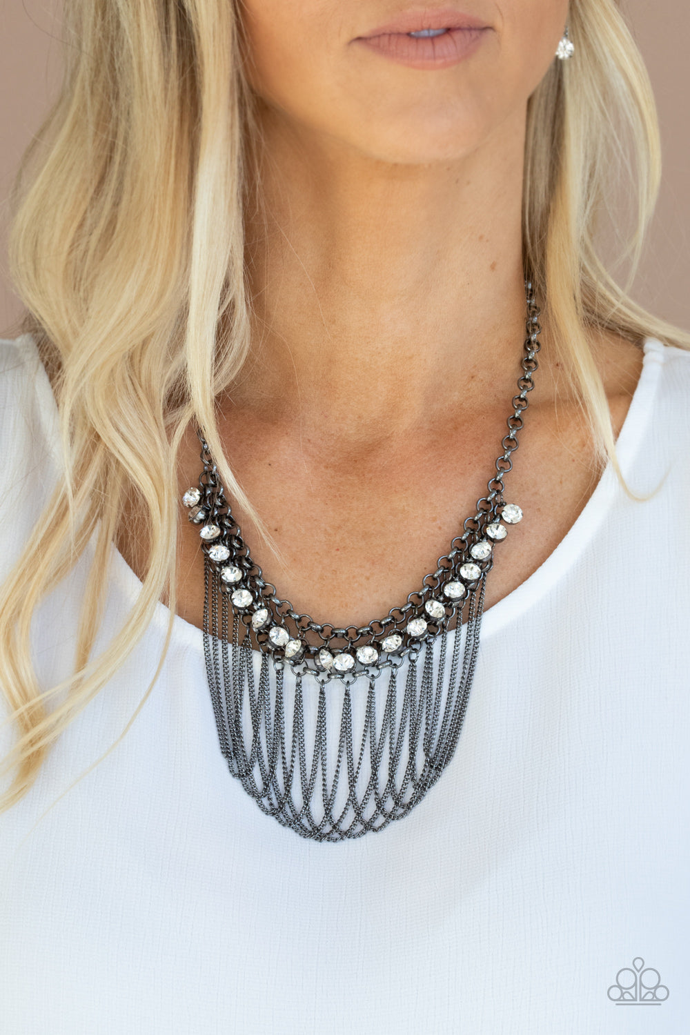 Paparazzi Flaunt Your Fringe - Black Necklace - Pusher P
