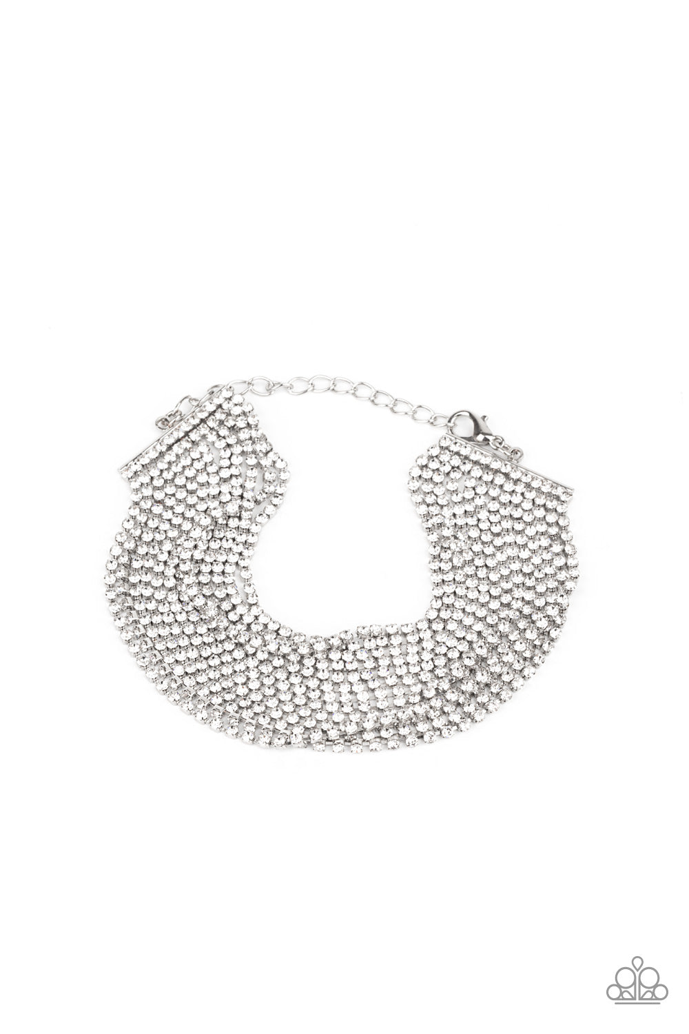 Paparazzi I Woke Up Like This - White Bracelet- June 2021 Life Of The Party Exclusive - Pusher P