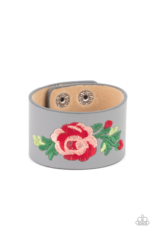 Paparazzi Rebel Rose - Silver Bracelet - Pusher P