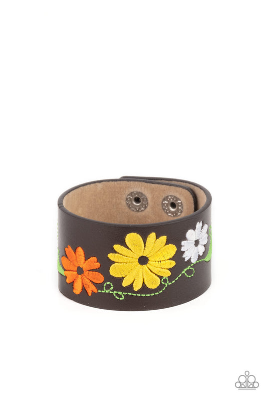Paparazzi Western Eden - Yellow Bracelet - Pusher P