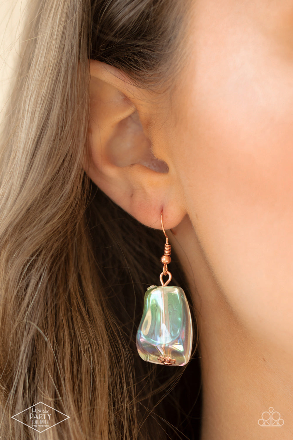 Paparazzi Iridescently Ice Queen - Copper Necklace - Pusher P