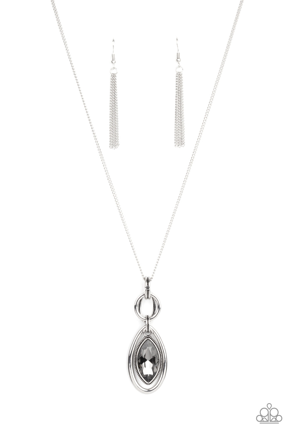 Paparazzi Glamorously Glaring - Silver Necklace - Pusher P