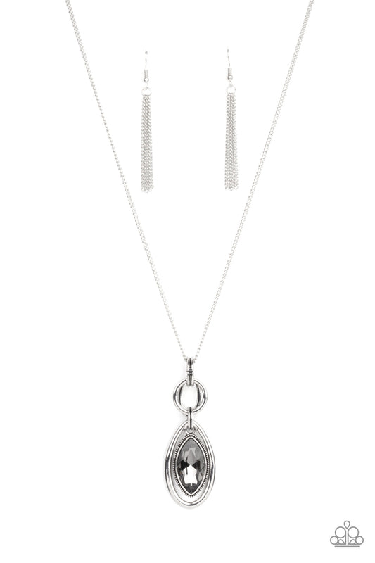 Paparazzi Glamorously Glaring - Silver Necklace - Pusher P
