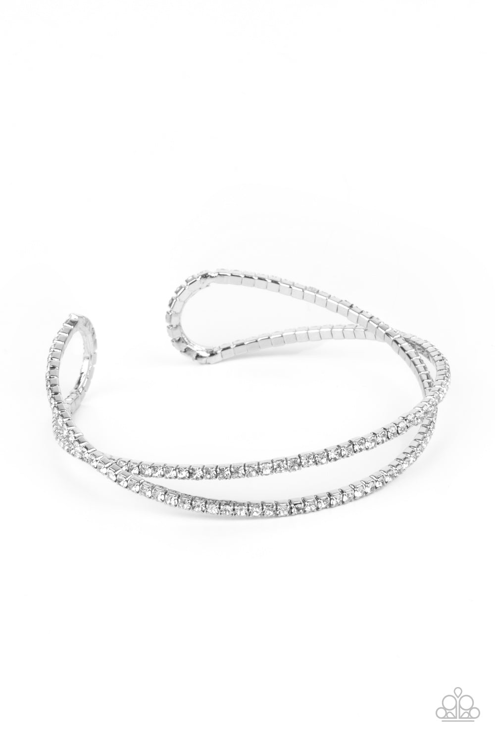 Paparazzi Plus One Status - White Bracelet - Pusher P