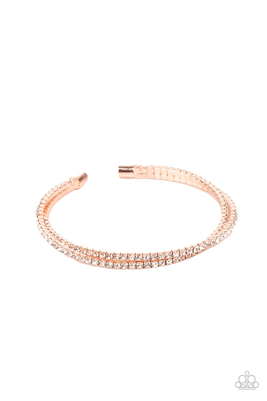 Paparazzi Iridescently Intertwined - Copper Bracelet - Pusher P