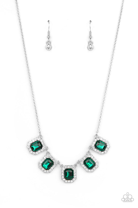 Paparazzi Next Level Luster - Green Necklace - Pusher P