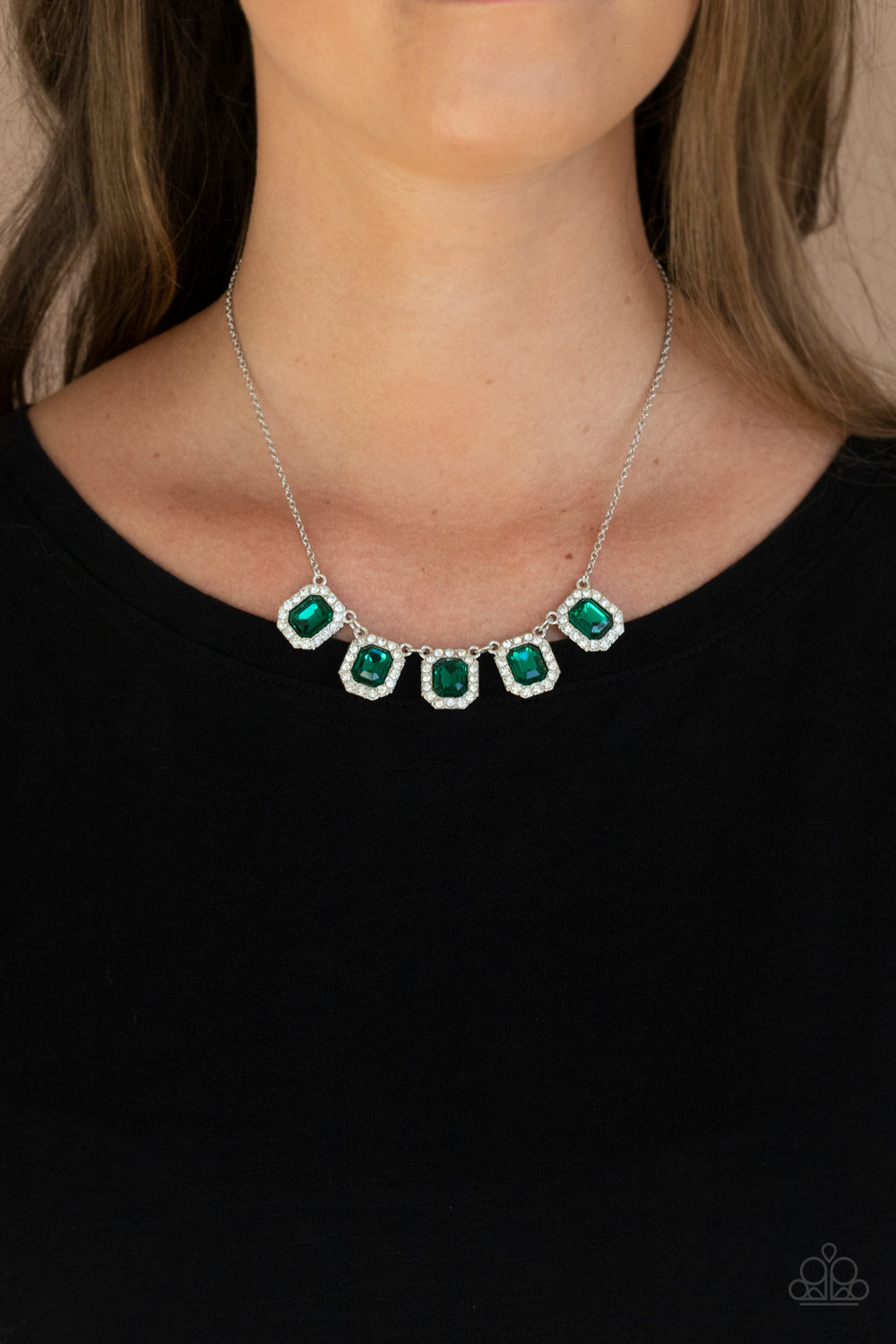 Paparazzi Next Level Luster - Green Necklace - Pusher P