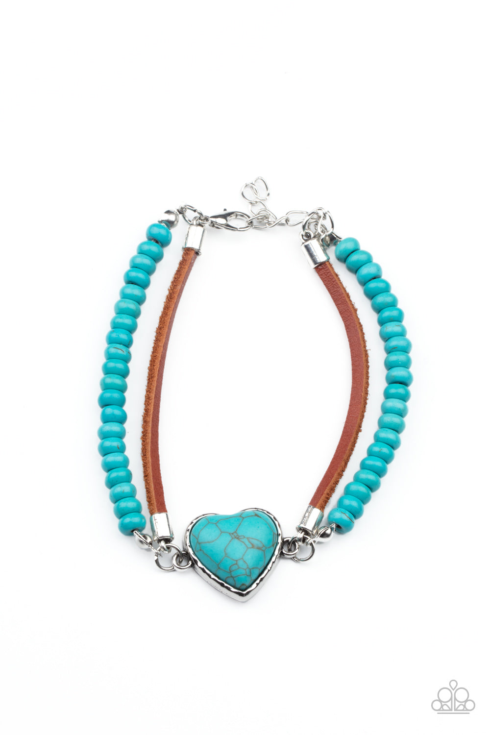 Paparazzi Charmingly Country - Blue Bracelet - Pusher P