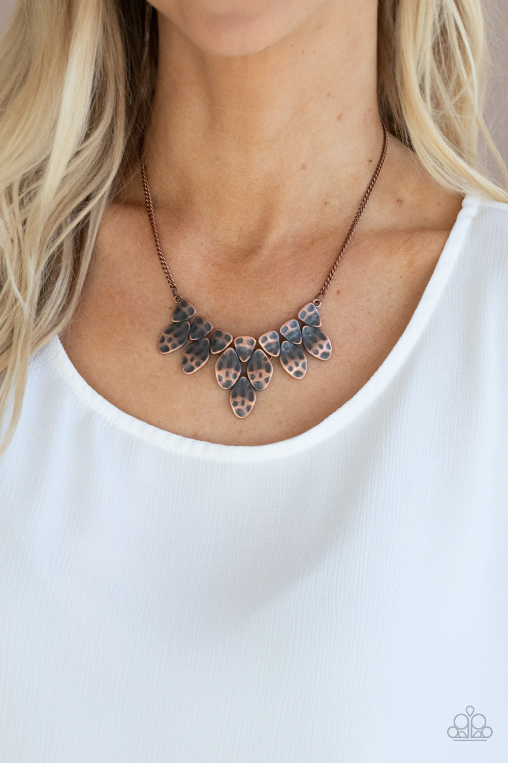 Paparazzi Rustic Smolder - Copper Necklace - Pusher P