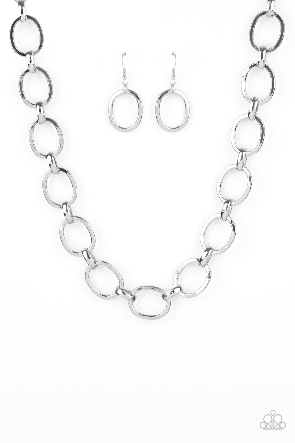 Paparazzi HAUTE-ly Contested - Silver Necklace - Pusher P
