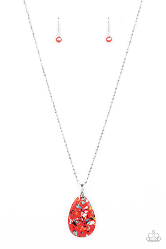 Paparazzi Extra Elemental - Red Necklace - Pusher P