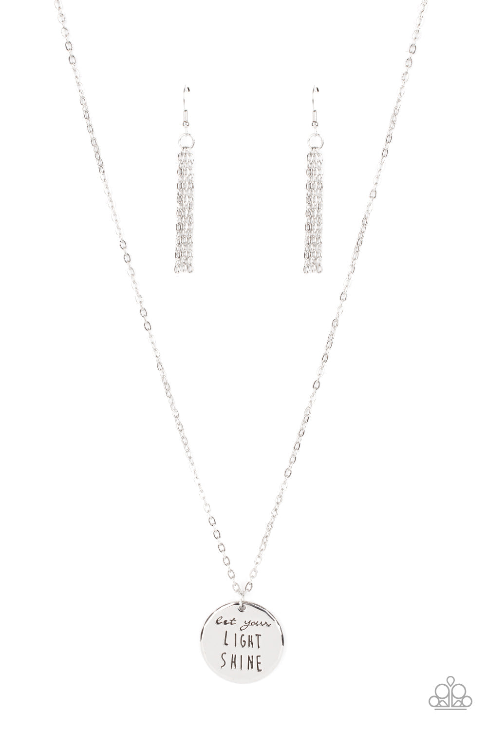 Paparazzi Light It Up - Silver Necklace - Pusher P