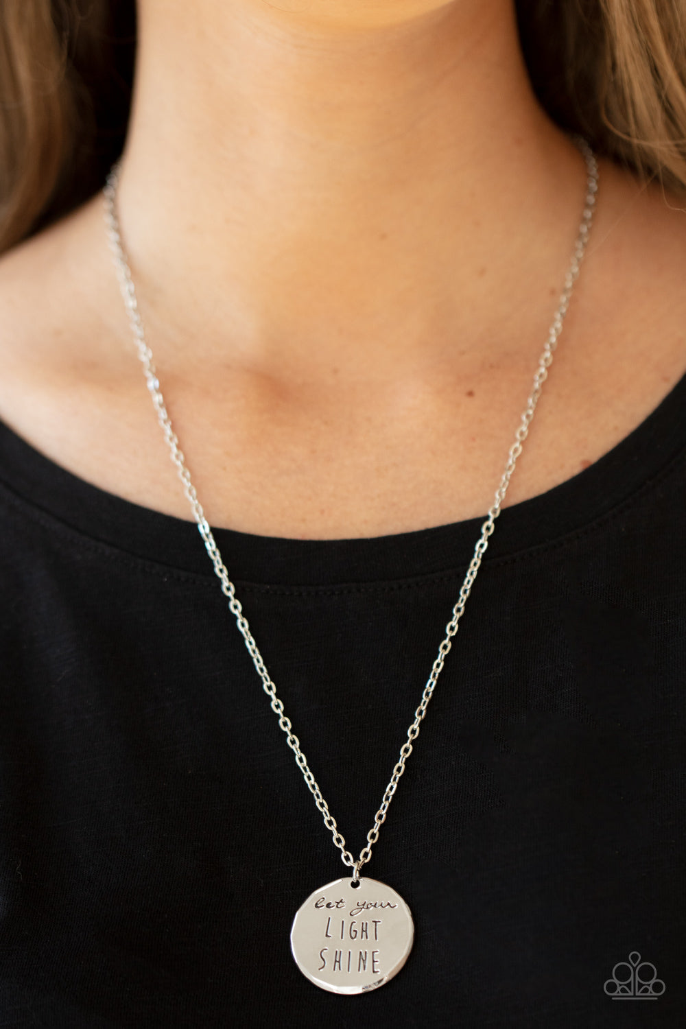 Paparazzi Light It Up - Silver Necklace - Pusher P