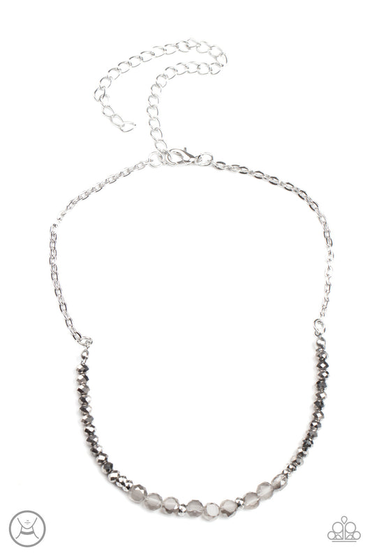 Paparazzi Space Odyssey - Silver Choker Necklace - Pusher P