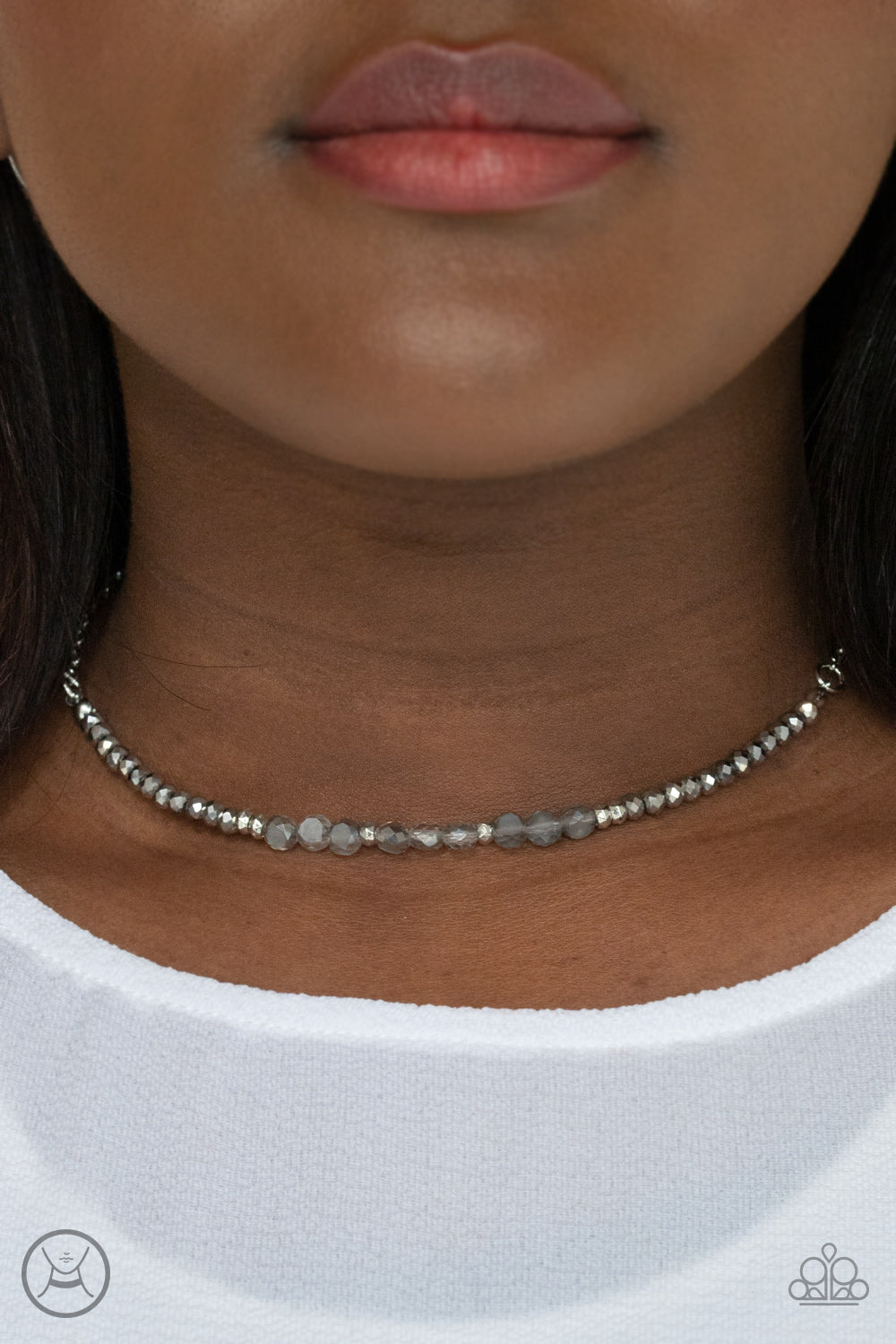 Paparazzi Space Odyssey - Silver Choker Necklace - Pusher P