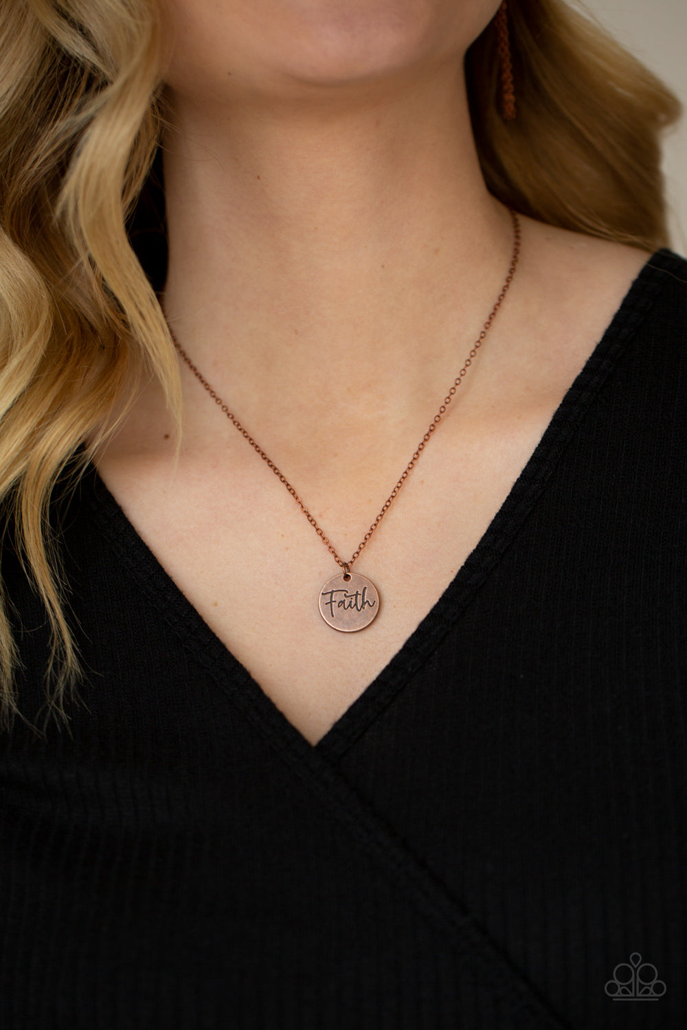 Paparazzi Choose Faith Inspirational Copper Necklace - Pusher P