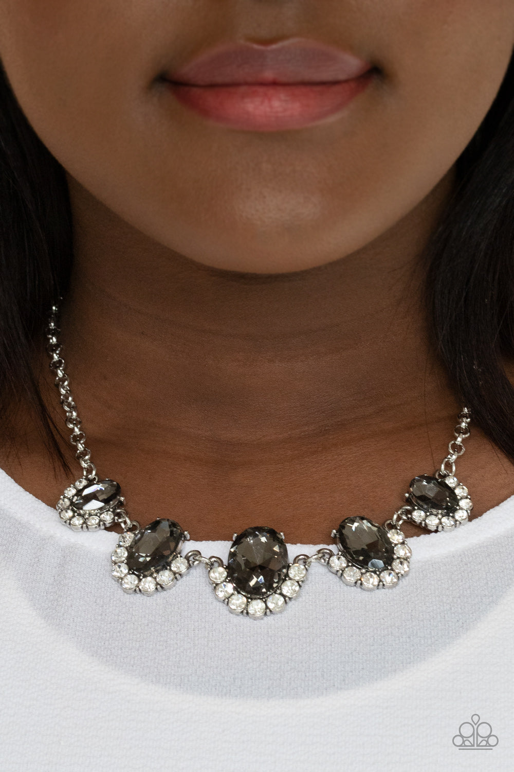 Paparazzi The Queen Demands It - Silver Necklace - Pusher P