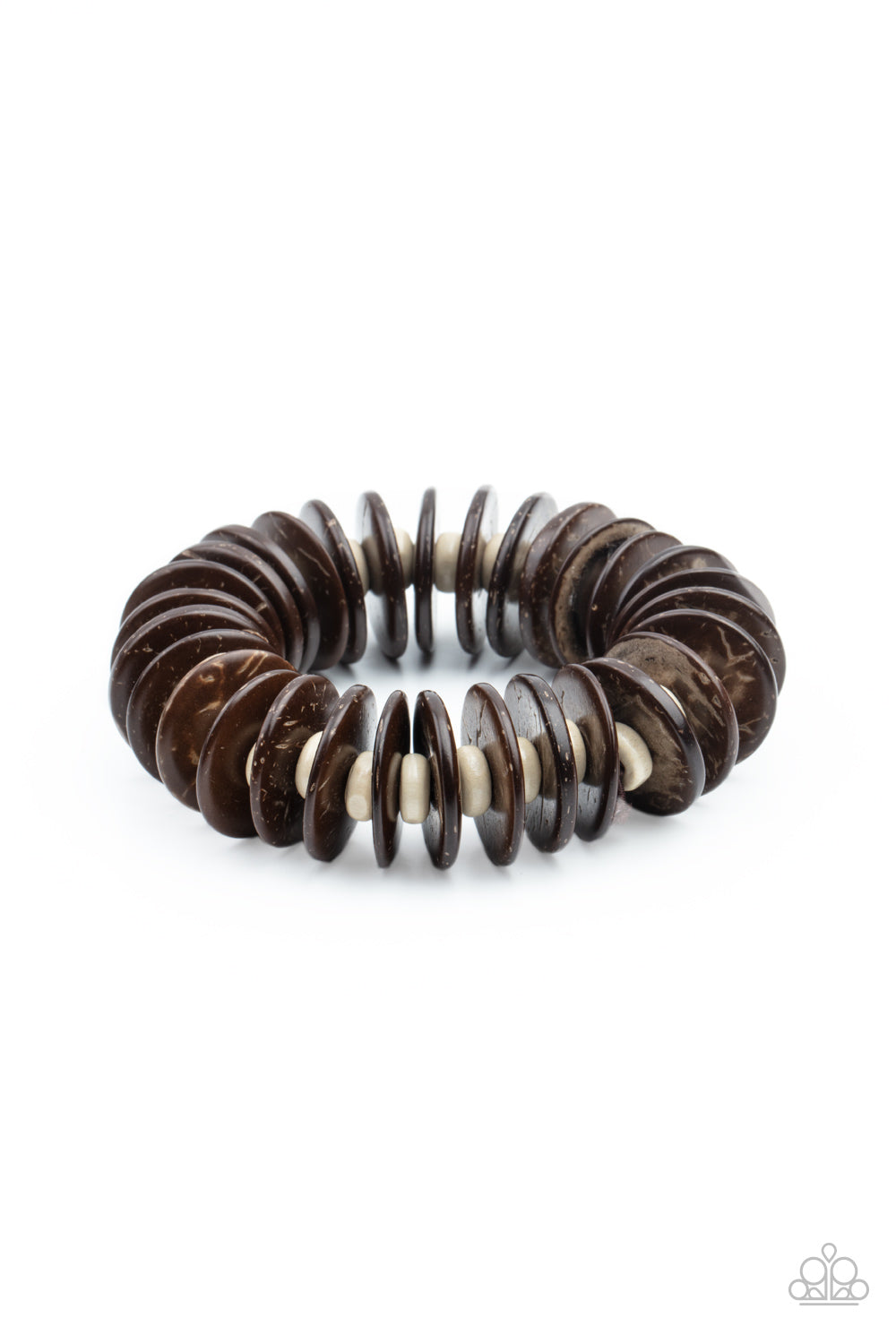 Paparazzi Caribbean Reefs - Brown Bracelet - Pusher P