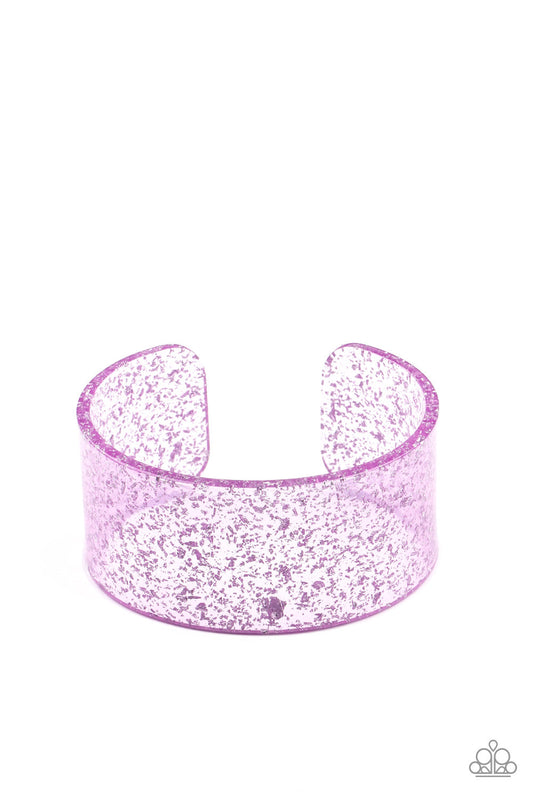 Paparazzi Snap, Crackle, Pop! - Purple Bracelet - Pusher P