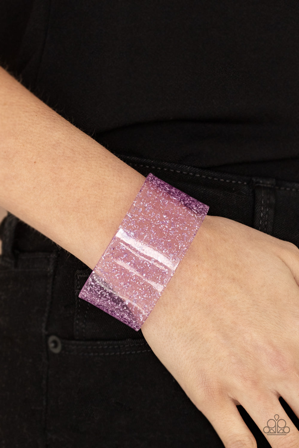 Paparazzi Snap, Crackle, Pop! - Purple Bracelet - Pusher P