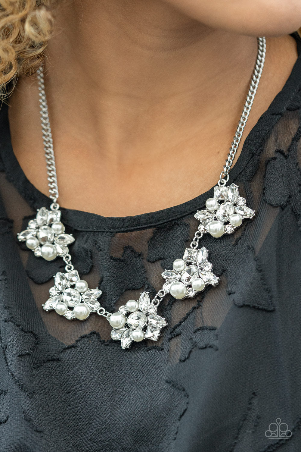 Paparazzi HEIRESS of Them All - White Necklace - Pusher P