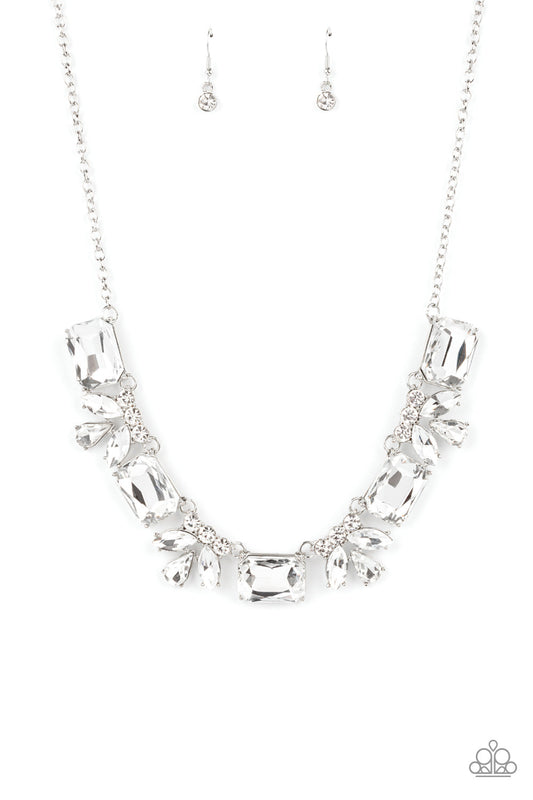 Paparazzi Long Live Sparkle - White Necklace - Pusher P