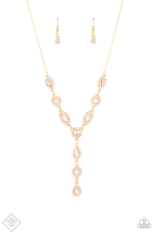 Paparazzi Royal Redux - Gold Fashion Fix Necklace - Pusher P