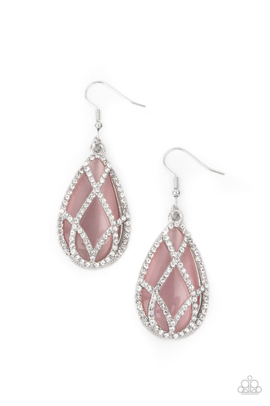 Paparazzi Crawling With Couture - Pink Earrings - Pusher P
