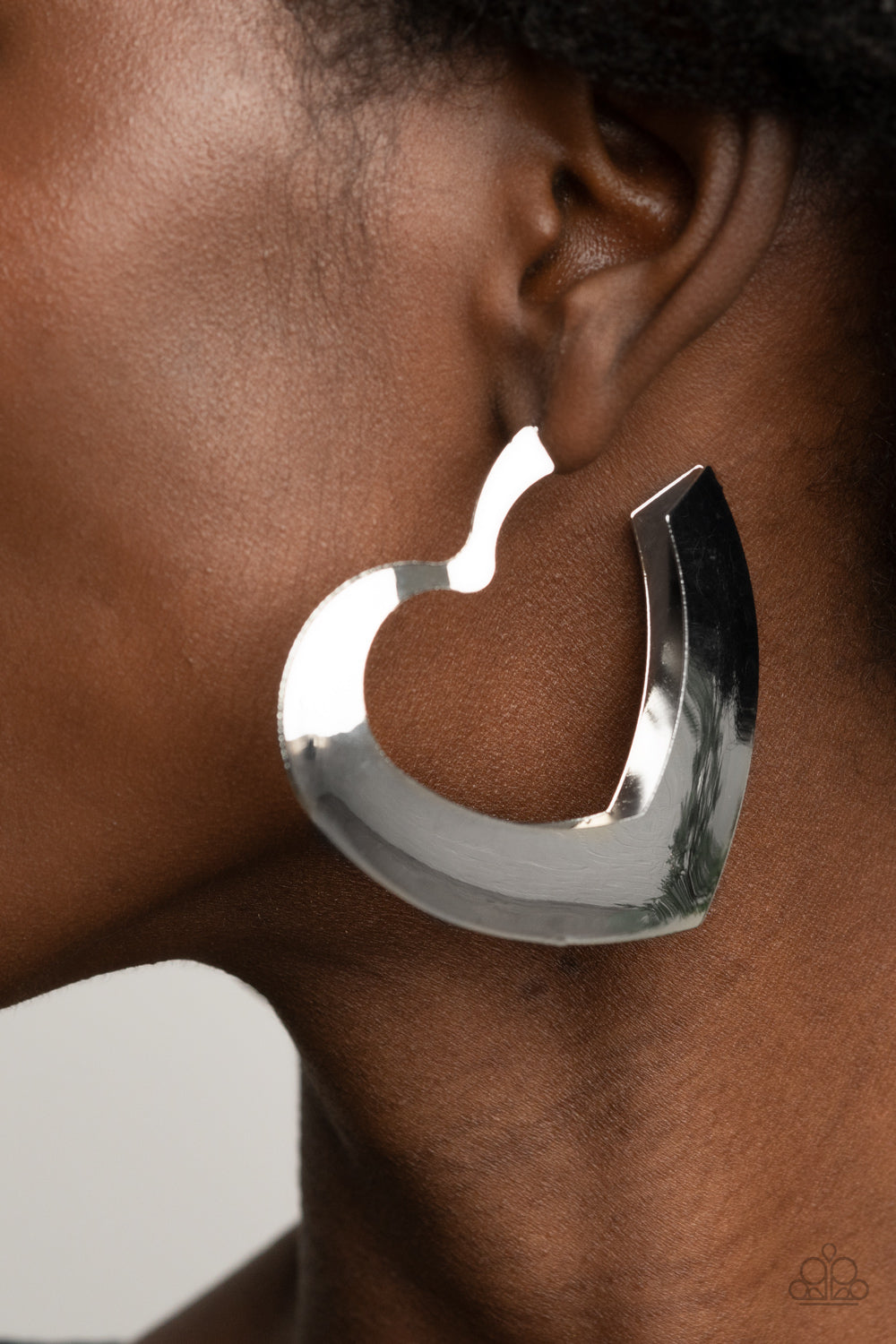 Paparazzi Heart-Racing Radiance - Silver Earrings - Pusher P